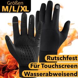 Winter Handschuhe Touchscreen Herren Damen Fahrrad Thermo Warme Wasserdicht✅ BLIZVERSAND ✅ TOUCHSCREEN ✅ WASSERDICHT ✅ WARM ✅