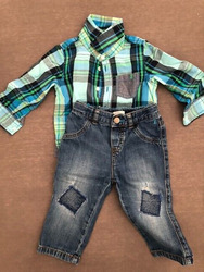 Baby-Set Hemd und Jeans Jungen von Esprit Größe 74 wie NEU