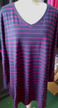 SHIRT ULLA POPKEN Gr. 54/56 blau-pink