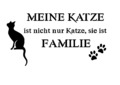 Schablone " MEINE KATZE IST... " auf A4