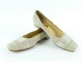 Gabor Damen Schuhe Ballerina Slipper Echtleder beige Gr. 38 | UK 5 (17381)