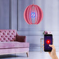 Smart Home RGB LED Decken Pendel Lampe pink DIMMER Kinder Leuchte Alexa Google