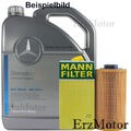 5 L ORIGINAL MERCEDES MOTOROEL 5W40 MB 229.5 MANN OELFILTER HU 514 x