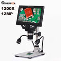 1200X USB Digital 12MP 7Inch Mikroskop Lupe Fach Endoskop HD Microscope Kamera