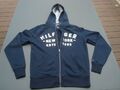 Tommy Hilfiger Vintage Fit Herren Hoodie Sweat Jacke mit Kapuze Fleece Gr S blau