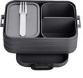 Mepal - Lunchbox Take A break midi - Brotdose mit Fächern - Nordic Black 900 ml