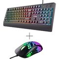 Trust GXT 960 RGB Beleuchtet Maus und Verkabelt Gaming-Tastatur Gaming-Set