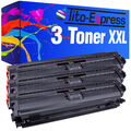 3 Toner XXL Black PlatinumSerie für HP CE270A Color LaserJet Enterprise CP 5525 