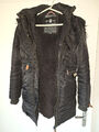 Navahoo Wintermantel XS Winterjacke Schwarz