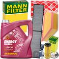 FILTERSET+MANNOL 5W30 ÖL passend für BMW 1er E81 E87 3er E90 X1 E84