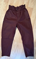 Zara Damen Jeans Baggy Rot Wein Gr. 38 Neu