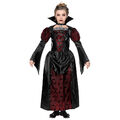 KINDER VAMPIRIN KOSTÜM Halloween Karneval Vampir Dracula Mädchen Kleid # 7023