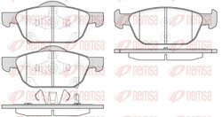 REMSA Bremsbelagsatz Scheibenbremse 1552.02 für HONDA CIVIC IX FK Tourer FB VTEC