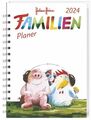 Helme Heine Familienplaner Buch A6 2024. Familienkalender mit 4 Spalten. Lieb...