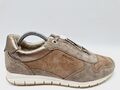 Geox Respira Contact Gr. 41 / Beige Wildleder Gummiveschluss Top Zustand