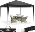 Faltpavillon 3x3M Wasserdicht Stabil, Partyzelt 3x3 Gartenpavillon UV-Schutz 50+