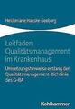 Leitfaden Qualitätsmanagement im Krankenhaus | Buch | 9783170415768