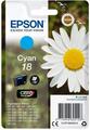 Original Epson Druckerpatrone T18 cyan Expression Home XP 412 415 425 422 blau