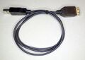 Kabel USB 2.0, ca. 80cm, A-Stecker auf USB-A-Buchse, schwarz