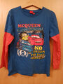 Original Disney Cars langarmiges T-Shirt Gr. 122 Blau / Rot Zustand 1A