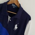 Ralph Lauren Big Pony Poloshirt Größe LT Tall L Large Herren Freizeit Navy Blau