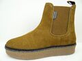 Hush Puppies Chelsea Plateau Lammfell Stiefelette Stiefel Boots Damen Leder Gr39