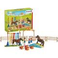 Schleich Farm World 42481 - Pony Agility Training Spielset Spielfiguren Pferde