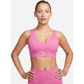 NIKE DAMEN TOP WOMEN NK DF INDY PLUNGE CUTOUT BRA SPORT BH LILA Gr. S