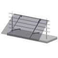 Zelsius Universal Aluminium Solarmodul Balkonhalterung Set, verstellbarer Winkel