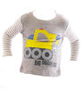 Kinder Shirt Baby Langarm Aufdruck Pullover Sweatshirt Langarm Digger-5 Streifen