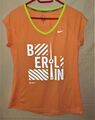 K4 💛💛Nike Running Dri-fit T-Shirt Damen Oberteil Top Gr. M orange   💛💛