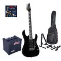 Ibanez E-Gitarren Set, GRG170DX-BKN Black Night Finish, 24 Bünde, HSH