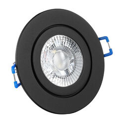 LED Spots Bad IP44 230V Decken Einbaustrahler Set flach 5W opt. dimmbar Mare