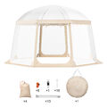 VEVOR Pop-Up-Pavillon Camping Kuppel Bubble Zelt 8-10 Personen 3,66x3,66x2,4m