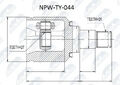 Antriebswellengelenk Vorderachse links NPW-TY-044 NTY für TOYOTA AVENSIS Kombi