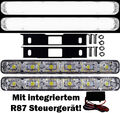 2x LED Tagfahrlicht 6 SMD FLAT + Steuergerät E-Prüfzeichen R87 DRL 6000K Xenon