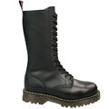 Alpha London 14-loch Boot 4432 mit Stahlkappe Leder Stiefel Unisex Damen Herren