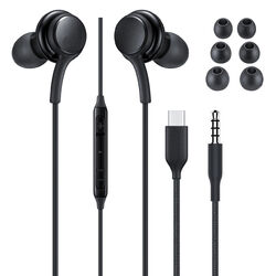 Usb C Headset Kopfhörer Hybrid  3.5mm Klinke Aux  für Samsung Galaxy Handy Tab