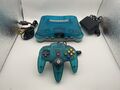 Nintendo 64 Konsole Transparent Blau Clear Ice Blue - N64