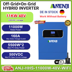 11000W Hybrid Solar Wechselrichter Off-Grid 2*MPPT 160A 230Vac 500V 48V mit WIFI