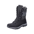 RIEKER Damen Stiefel Boots schwarz M9643-01 Reißverschluss Warmfutter TEX