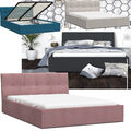 Boxspringbett Bett mit Lattenrost MATRATZE gepolsterte Jugendbett Doppelbett 