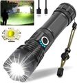 LED Taschenlampe 90000 Lumen Security Outdoor LED Flashlight Rechargeable USB