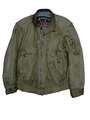 Coole Leder Jacke - American Basics - Gr. XL Beige