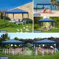 OUTVITA Falt Pavillon WASSERDICHT Pavillion Gartenzelt Dachmaß 2x2m/ 3x3m/ 3x6m