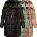 Marikoo Damen Winter Stepp Mantel Jacke Parka Kapuze gesteppt Yuikoo