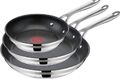 Jamie Oliver by Tefal Cook Smart 3-teiliges Pfannenset 28cm 24cm 20cm Edelstahl