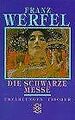 Die schwarze Messe. Erzählungen. von Werfel, Franz | Buch | Zustand sehr gut