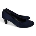 Gabor Damen Eleganter Pumps Blau Weite: F Schuhe Gr. 39 - NEU