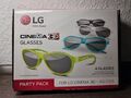 LG AG-F315 3D Party Pack mit 4 Cinema 3D Brillen OVP passiv für Cinema 3D TV